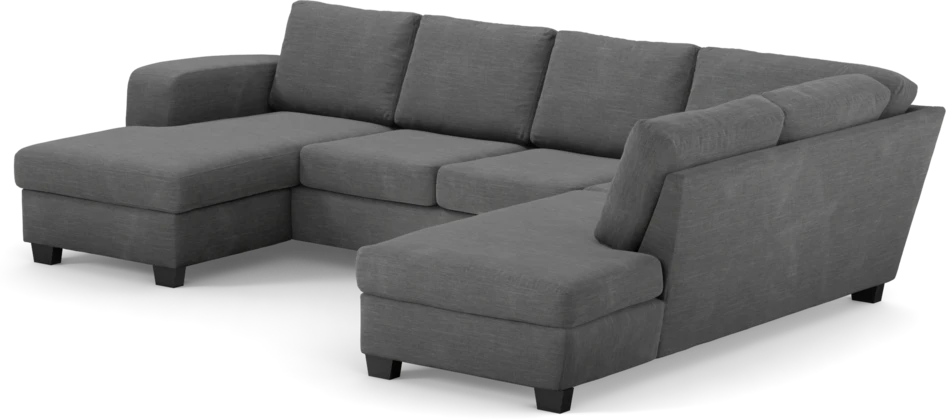 Friday - 3-sits soffa med schäslong vänster och divan höger - Grå