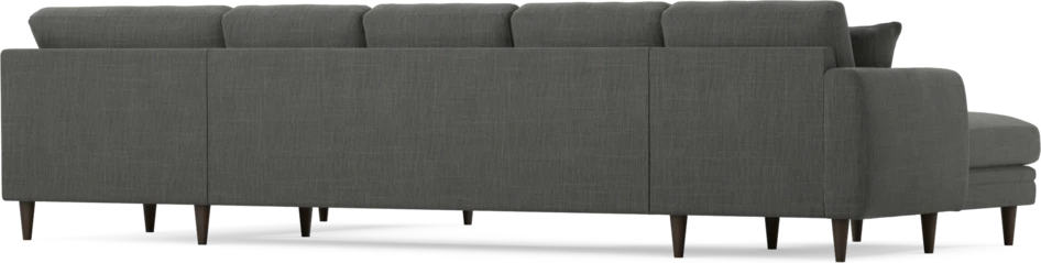 Eden - 3-sits soffa med schäslong vänster och divan höger - Grå
