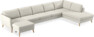 County - 4-sits soffa med schäslong vänster och divan höger - Vit