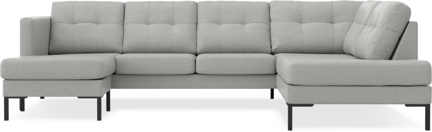 Rio - 3-sits soffa med schäslong vänster och divan höger - Grå