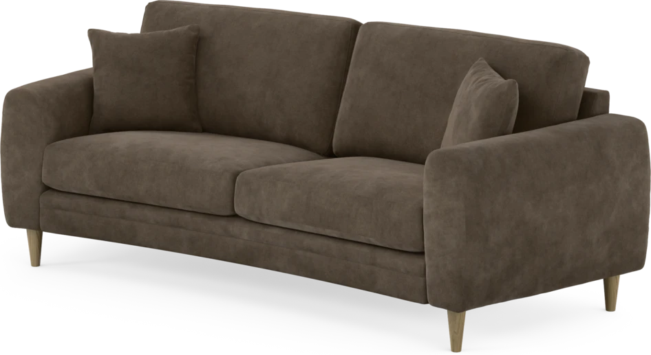 Eden - 2,5-sits soffa svängd - Brun