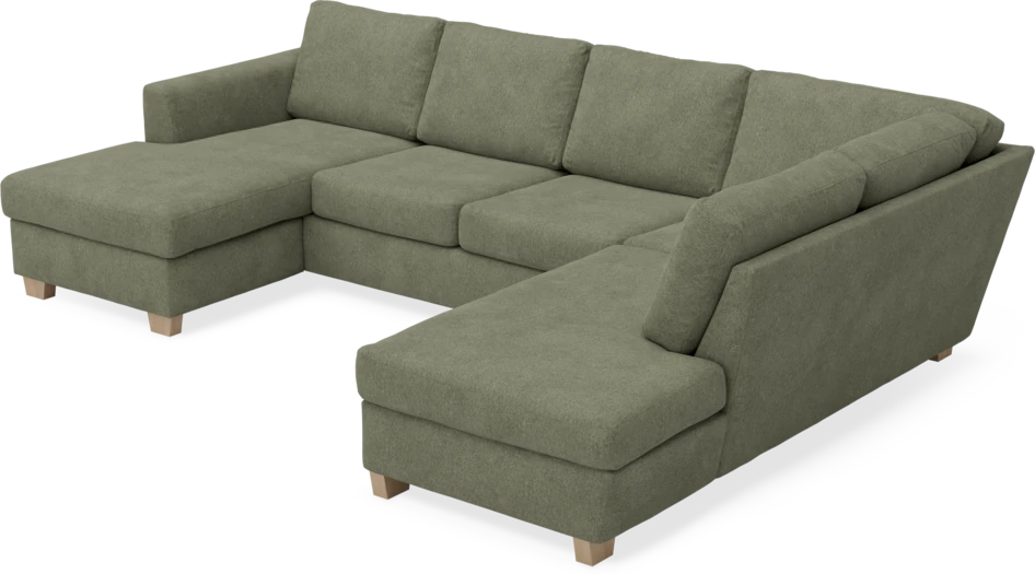 Friday - 3-sits soffa med schäslong vänster och divan höger - Vit