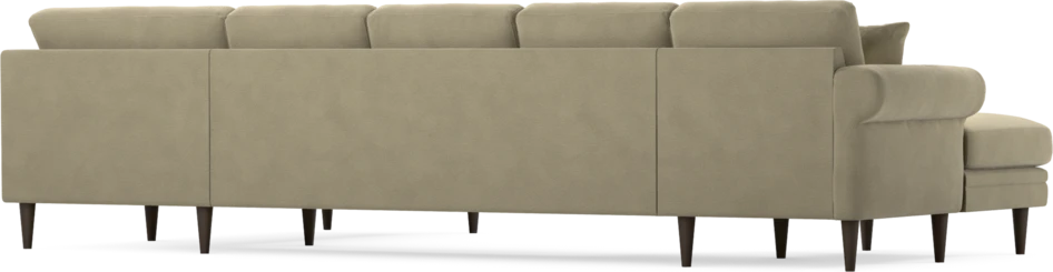 Eden - 3-sits soffa med schäslong vänster och divan höger - Beige
