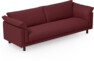 Cherrie - 4-sits soffa, hel dyna, fast klädsel - Röd