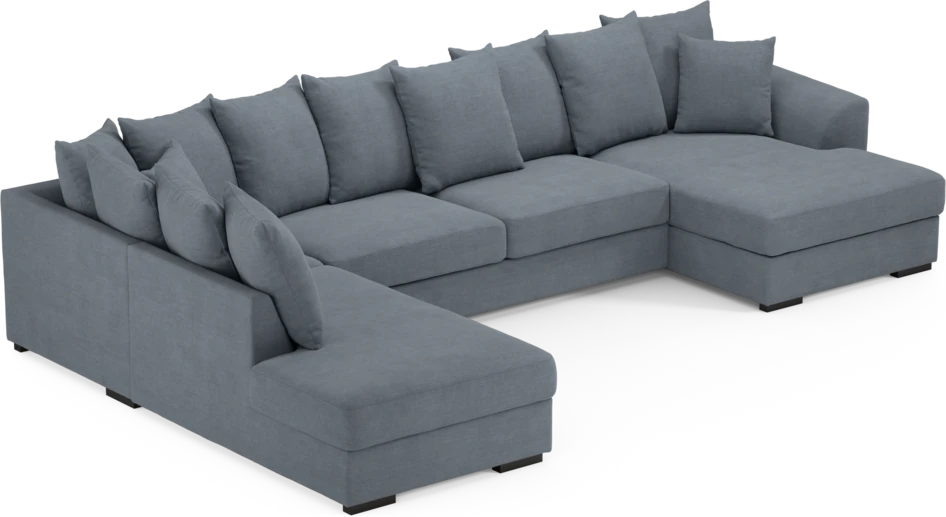 Town - 3-sits soffa med divan vänster och schäslong höger - Blå