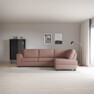 Friday - 2,5-sits soffa med divan höger - Rosa