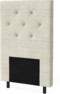 New York pikerad - Sänggavel, 90-210 cm - Beige