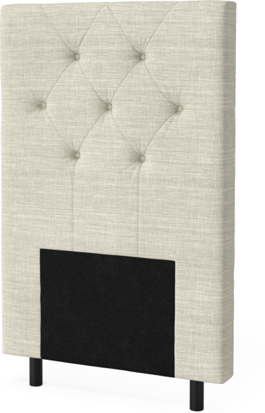 New York pikerad - Sänggavel, 90-210 cm - Beige