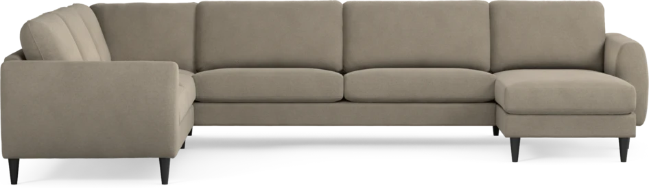 Bridge - Hörnsoffa, 2+3-sits med schäslong höger - Beige