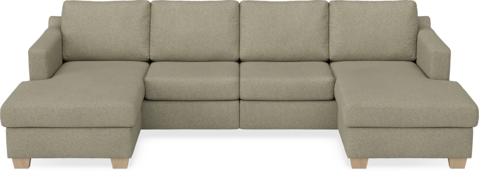 Friday - 2-sits soffa med två schäslonger - Beige
