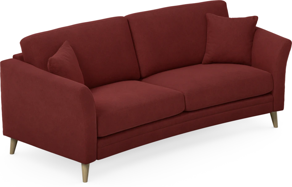 Eden - 2,5-sits soffa svängd - Röd