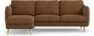 Madison Lux - 2-sits soffa med schäslong vänster - Brun