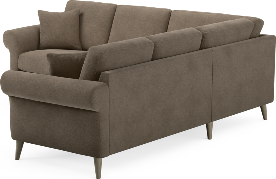 Eden - Hörnsoffa, 2+2-sits - Brun