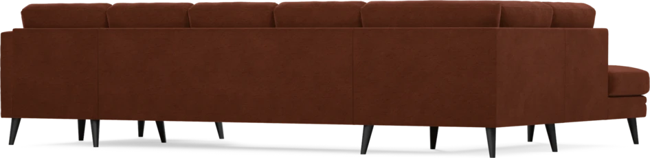 Eden - 3-sits soffa med divan vänster och schäslong höger - Orange