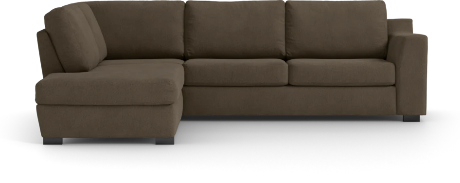 Friday - 2,5-sits soffa med divan vänster - Brun