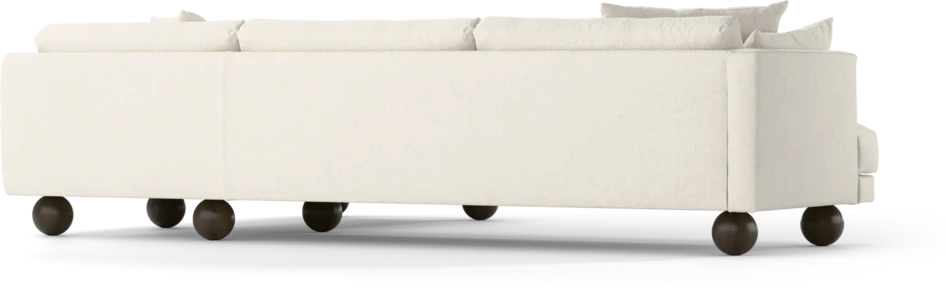 Harper - 3-sits soffa med divan höger - Vit