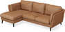 Madison Lux - 2-sits soffa med schäslong vänster - Orange