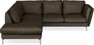 Madison - 2-sits soffa med divan vänster - Brun