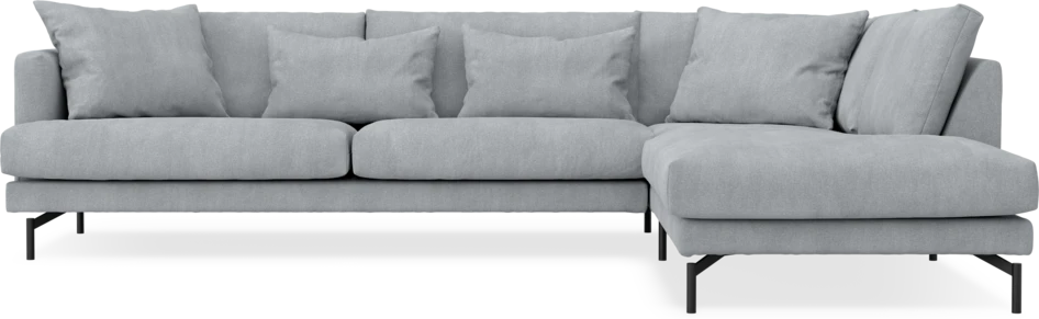 Harper - 3-sits soffa med divan höger - Grå