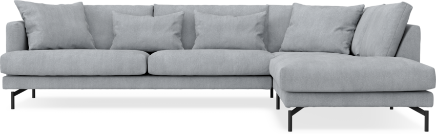 Harper - 3-sits soffa med divan höger - Grå