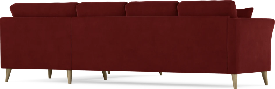 Eden - Hörnsoffa, 3+2-sits - Röd