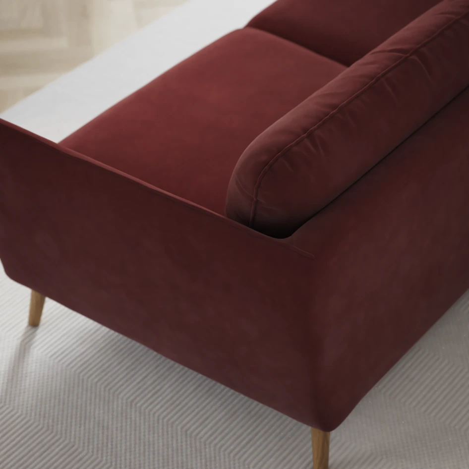 Madison Lux - Hörnsoffa med schäslong höger - Rosa