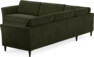 Bridge - Hörnsoffa, 3+3-sits - Grön