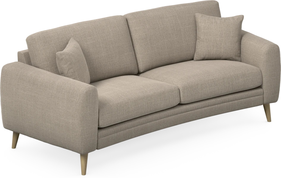 Eden - 2,5-sits soffa svängd - Beige