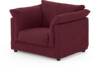 Cherrie - Fåtölj med kappa - Röd