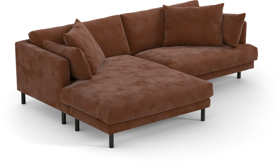 Harper - 4-sits med schäslong XL vänster - Orange
