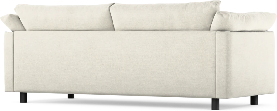 Cherrie - 2,5-sits soffa, hel dyna, fast klädsel - Vit