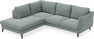 Madison - 2-sits soffa med divan vänster - Turkos