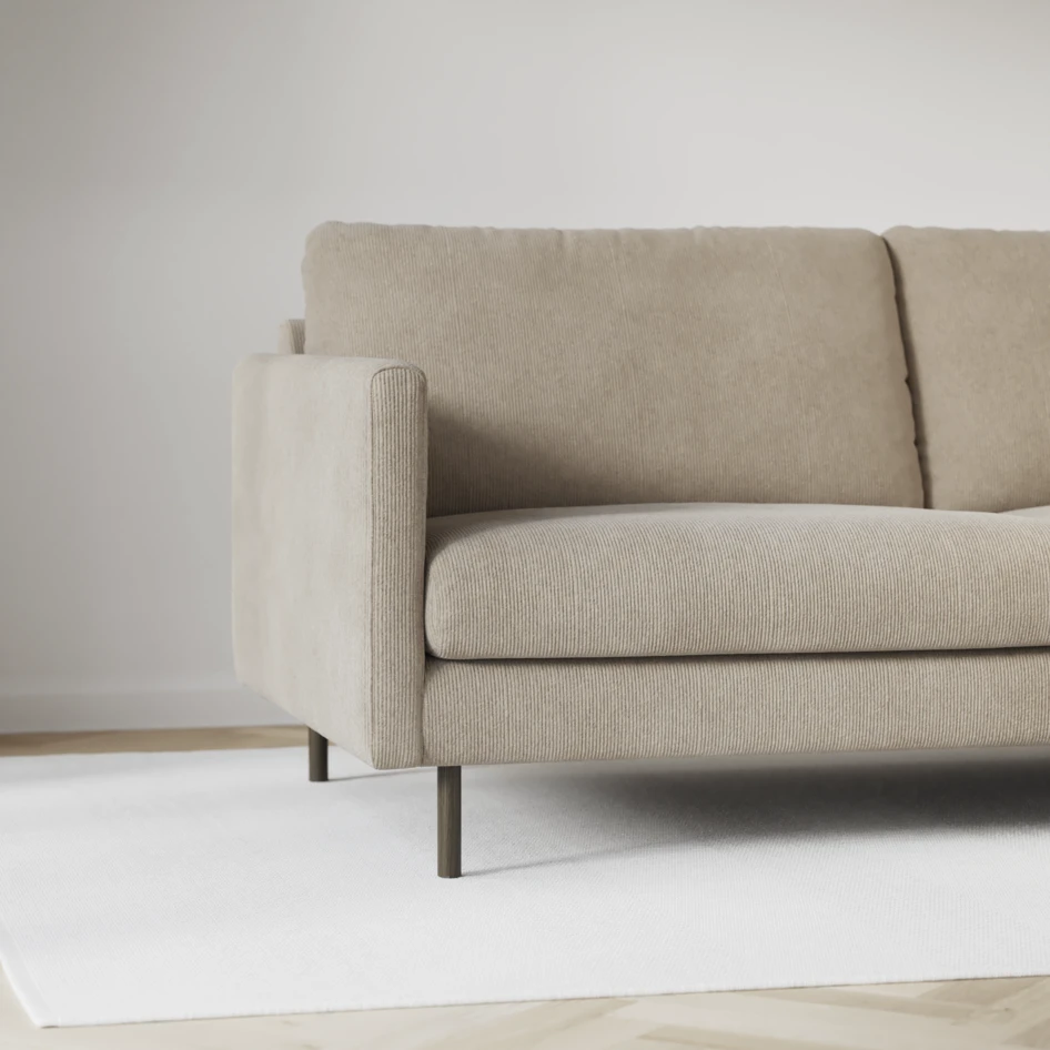 Madison Lux - 2-sits soffa med divan vänster och schäslong höger - Beige