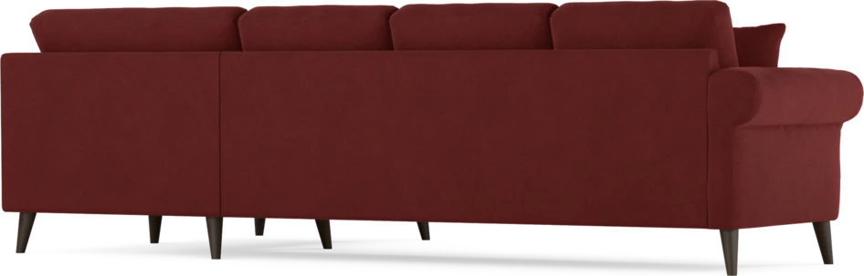 Eden - Hörnsoffa, 3+1-sits - Röd