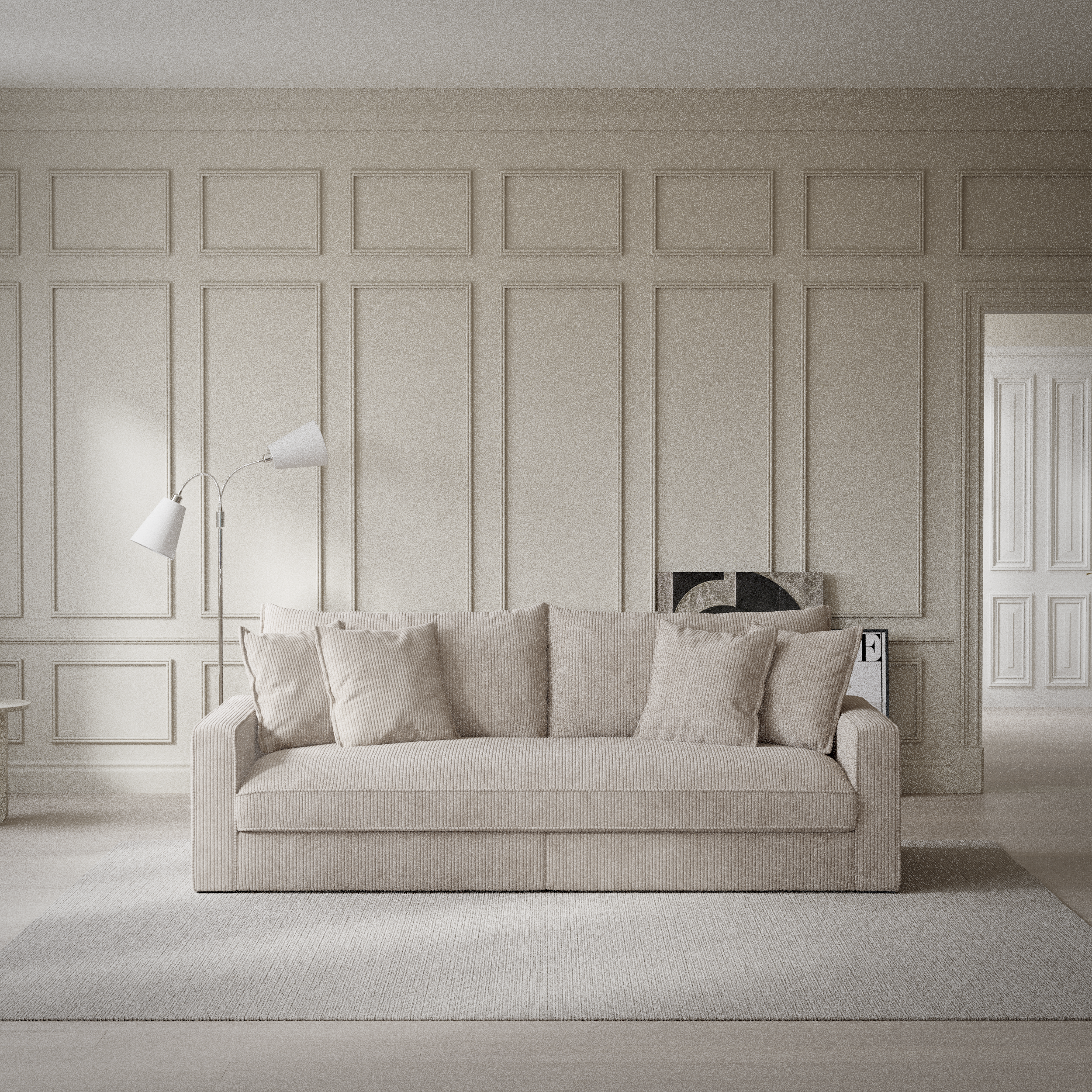 Rossi - 3-sits soffa, hel dyna - inspiration