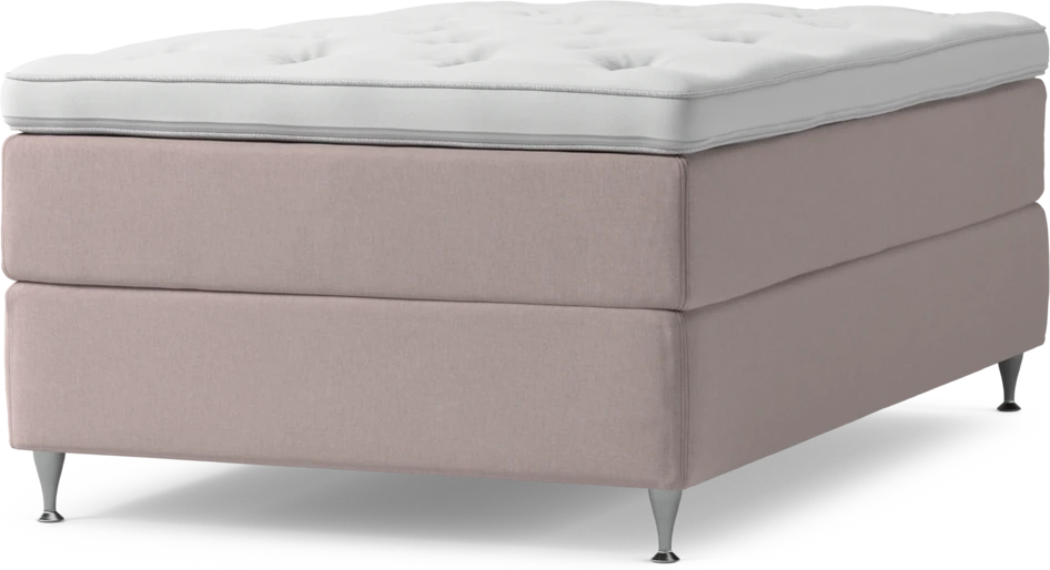 Delux Exclusive - Kontinentalsäng, enkelsäng 120 cm med bäddmadrass och sängben