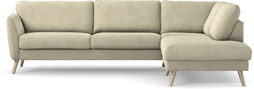 Bridge - 3-sits soffa med divan höger - Beige