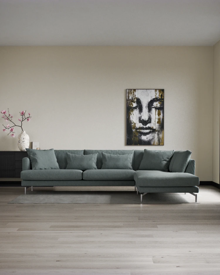 Harper - 3-sits soffa med divan höger - inspiration