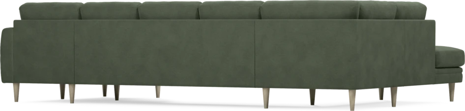 Eden - 3-sits soffa med divan vänster och schäslong höger - Grön