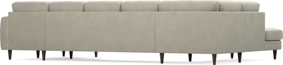 Eden - 3-sits soffa med divan vänster och schäslong höger - Brun
