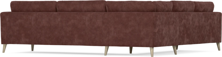 Bridge - Hörnsoffa, 2+3-sits - Röd