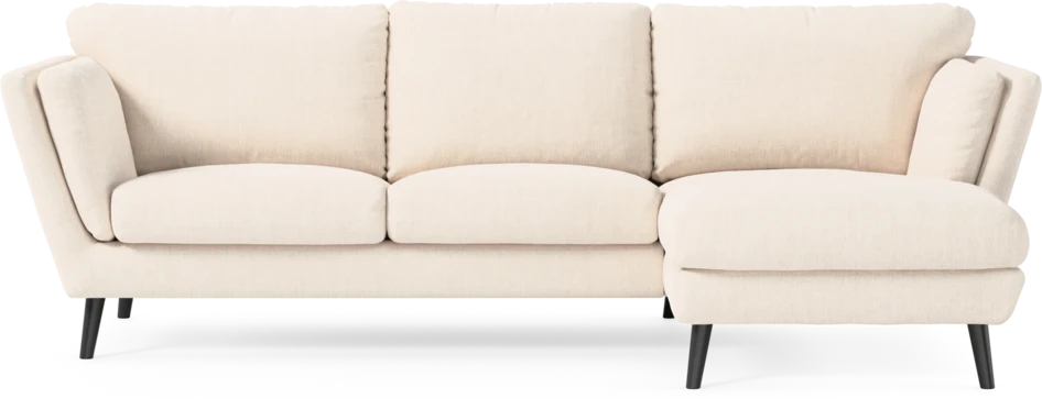 Madison Lux - 2-sits soffa med schäslong höger - Vit