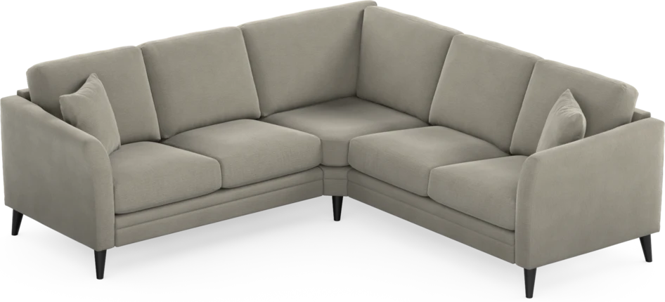 Eden - Hörnsoffa, 2+2-sits - Brun