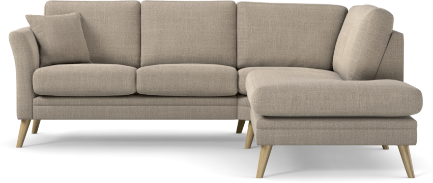 Eden - 2-sits soffa med divan - Beige