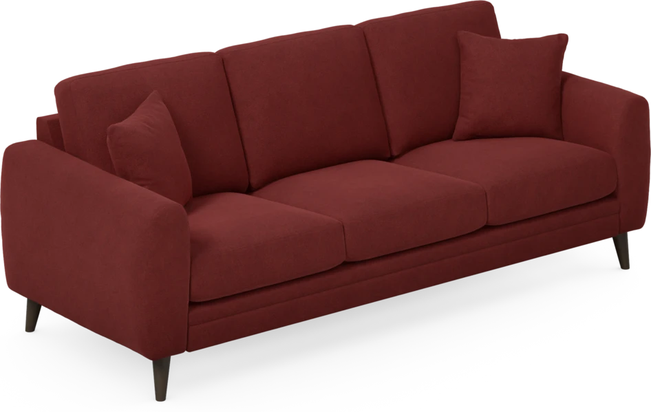 Eden - 3-sits soffa - Röd