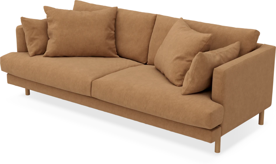 Harper - 3-sits soffa - Gul