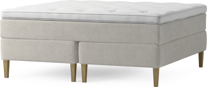 Delux Dream - Kontinentalsäng, dubbelsäng med bäddmadrass och sängben