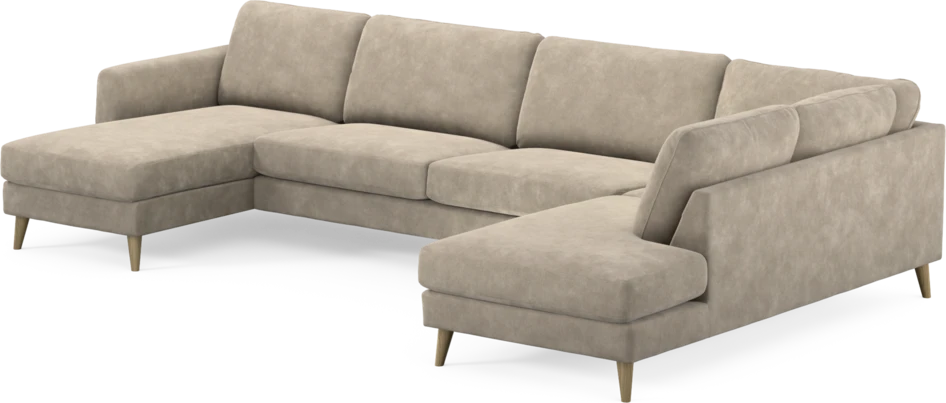 Bridge - 3-sits soffa med schäslong vänster och divan höger - Beige
