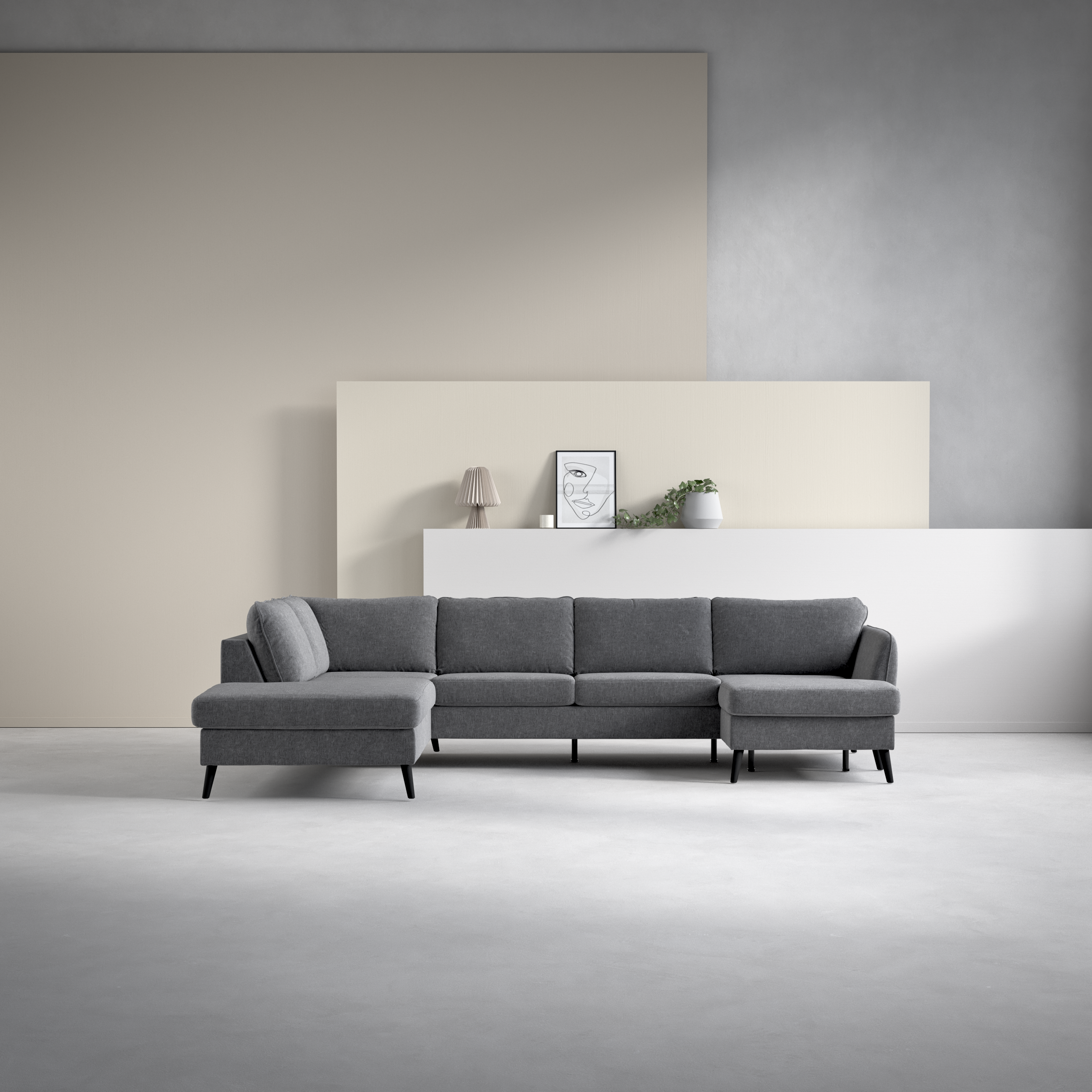 County - 3-sits soffa med divan vänster och schäslong höger - inspiration