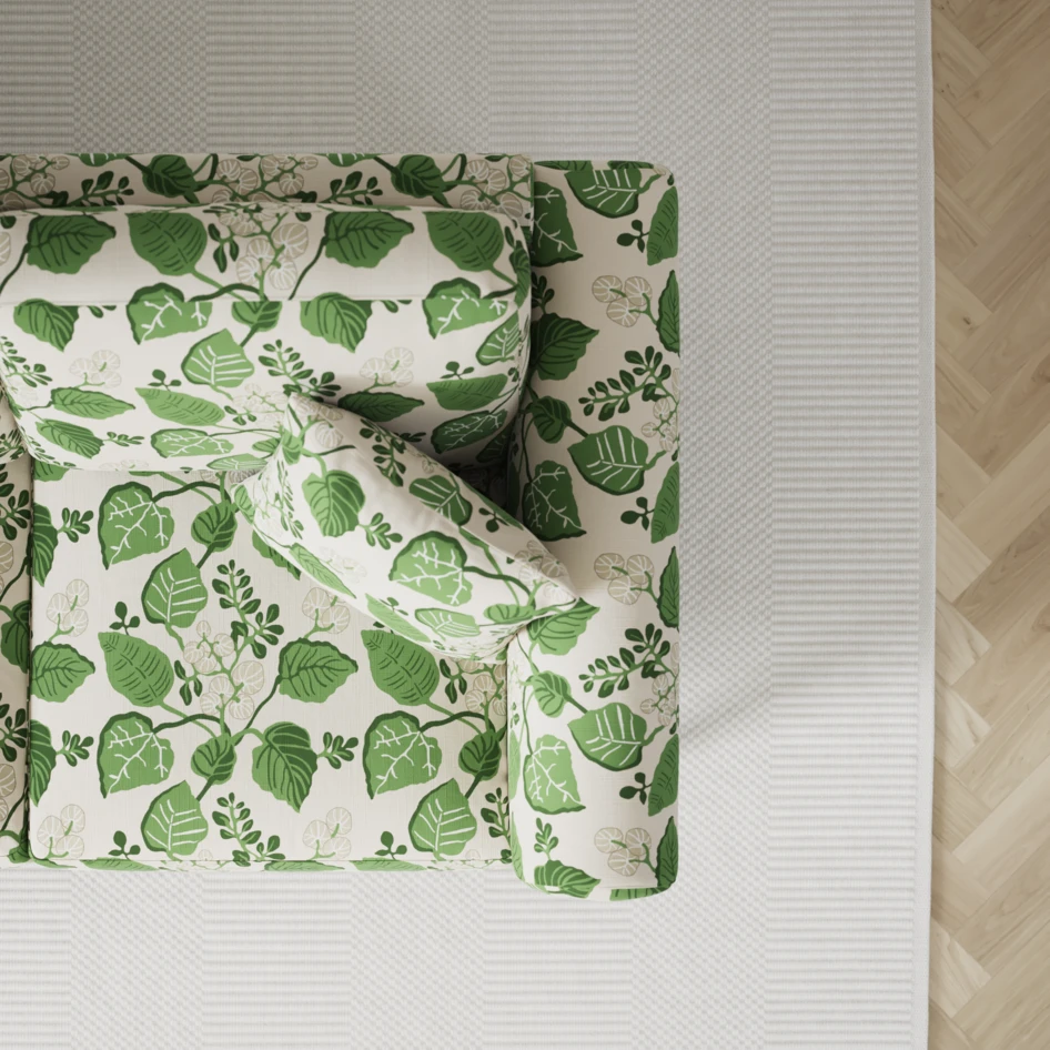 Eden - 3-sits soffa svängd - Flerfärgad